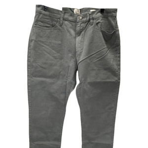 NEW FLINT AND TINDER Mens Jeans Charcoal Size 34x32 365 Pant HB Slim Spun Cotton